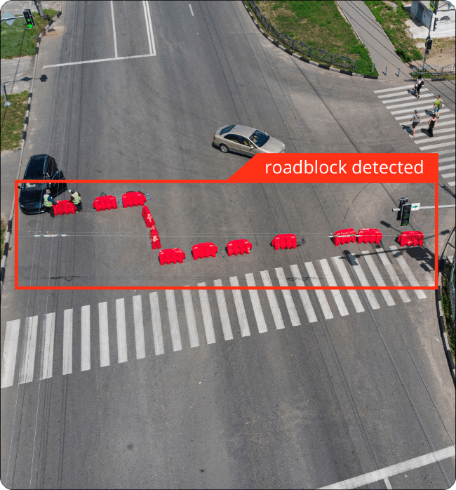 Road Block detection